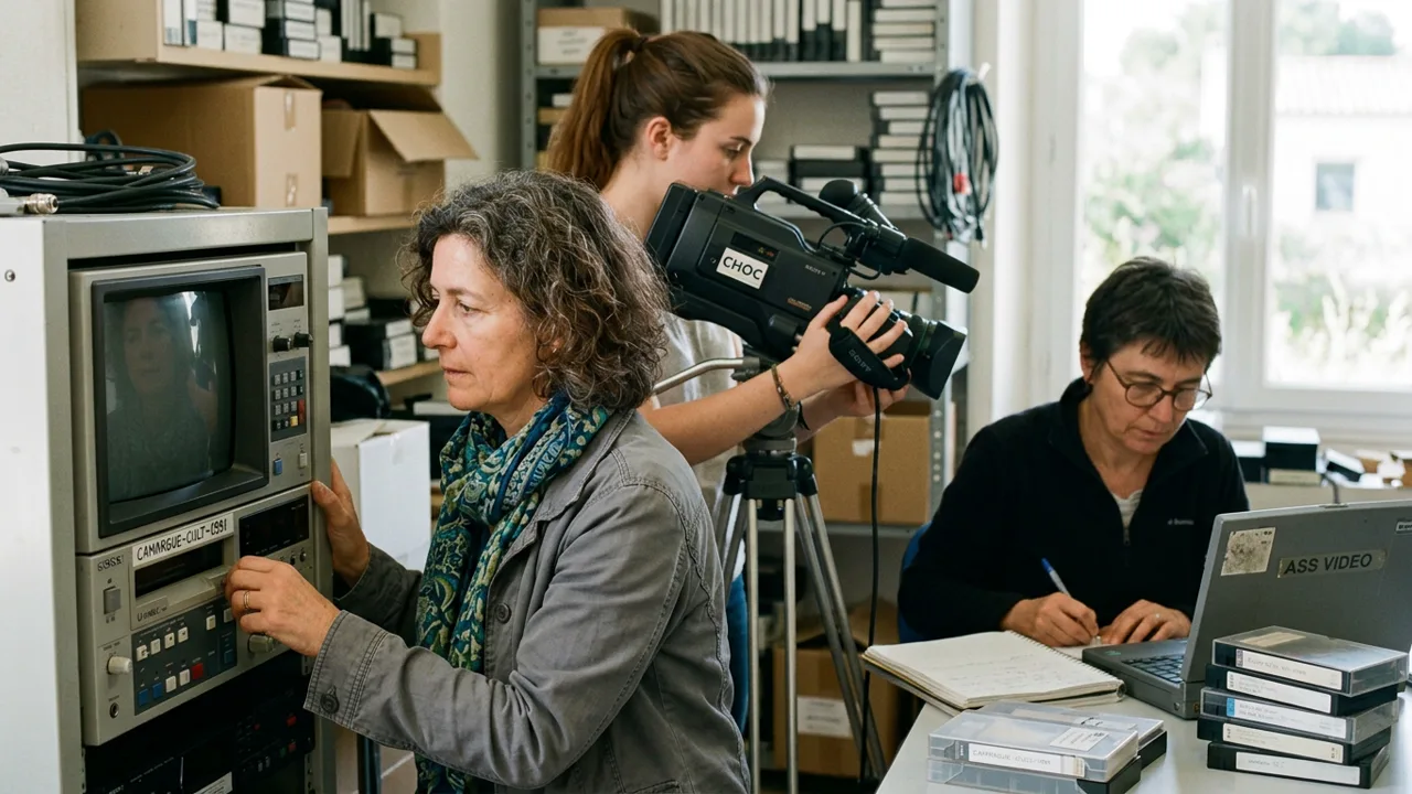 Opérations de terrain et numérisation audiovisuelle en Camargue
